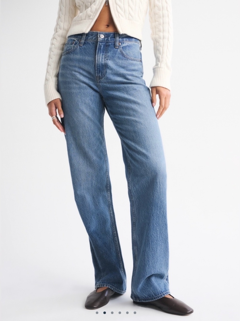 Abercrombie ‘The Loose High Rise’ Jeans Medium Blue